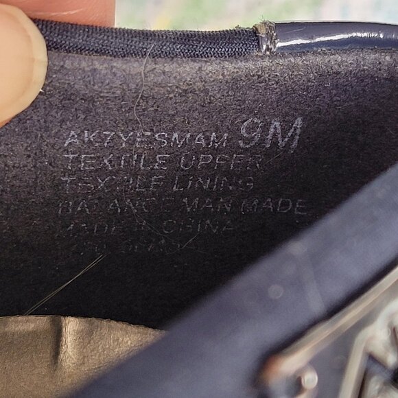 Anne Klein Sport Navy Blue Slip On Comfort Shoes Wedge Heels Rubber Sole Size 9 - Picture 11 of 12